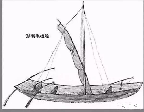民国资江水/麻溪和沙塘湾的毛板船