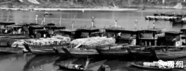 民国资江水/麻溪和沙塘湾的毛板船