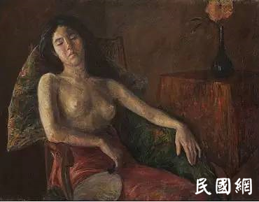 民国文艺：李叔同油画《半裸女像》的前世今生